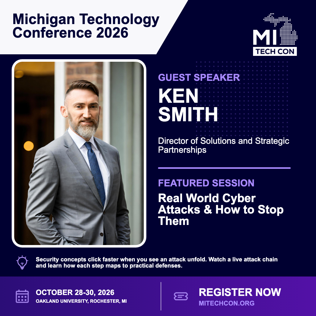 Social share image for Real World Cyber Attacks & How to Stop Them at MITechCon 2026