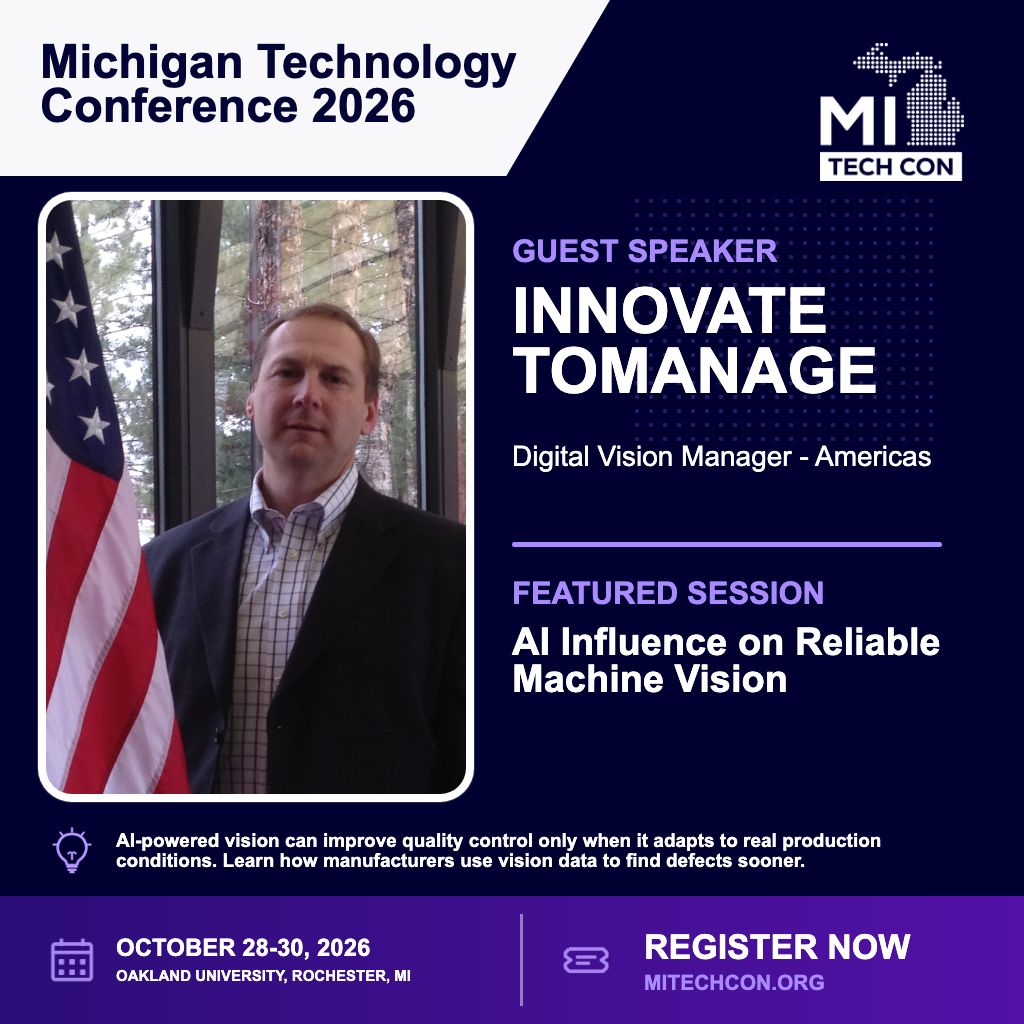 Social share image for AI Influence on Reliable Machine Vision at MITechCon 2026