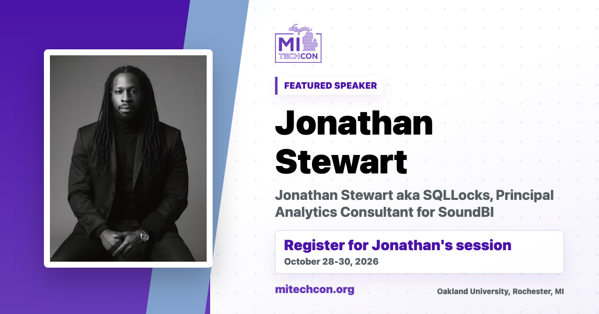 Jonathan Stewart speaker share image for MITechCon 2026