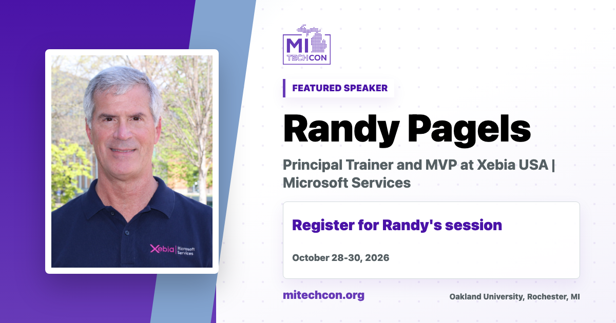Randy Pagels speaker share image for MITechCon 2026